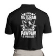 Veteran Shirt, Being A Veteran Is An Honor Being A Pawpaw Is Priceless Polo Shirt