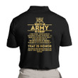 Army Veteran Shirt, What Is An Army Veteran, That Is Honor Polo Shirt