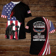 God Doesn't Give The Hardest Battles To His Toughest Veterans American Flag All Over Printed Shirts