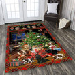 Amazing Dog Family Christmas Design Area Rug Home Decor