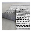 Black And White Traditional Village Area Rug Floor Mat Home Decor