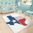 Texas State Flag Pattern Background Print Area Rug