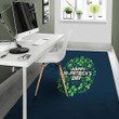 St. Patrick's Day Green Clover Print Area Rug
