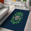 St. Patrick's Day Green Clover Print Area Rug