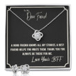 Best Friend Gifts For Women - Best Friend Necklace - Friendship Gifts For Women Friends - Love Knot Earrings - Love Knot Necklace - Best Friend Birthday Gifts For Women - 1