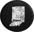 Distressed - Indiana Home State Edition Jeep Camper Spare Tire Cover T076 Custom Size - Jeep Tire Covers