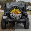 Sunflower Mountain Jeep Car Spare Tire Cover Gift For Campers - Jeep Tire Covers