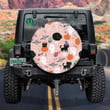 Cute Cartoon Black Cats Pumpkin And Ghosts Spare Tire Cover - Jeep Tire Covers