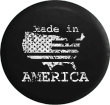 United States Flag Made In America Vintage Style Spare Tire Cover - Jeep Tire Covers