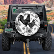 Chicken Rooster Hen And Sunflowers Spare Tire Cover - Jeep Tire Covers