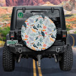 Exotic Birds Parrot Toucan And Tropical Plants Spare Tire Cover - Jeep Tire Covers