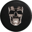 Cracked Silver Skull Background Illustration Spare Tire Cover - Jeep Tire Covers