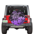 Amazing Hawaii Turtle Map Polynesian Violet Spare Tire Cover - Jeep Tire Covers