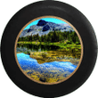 Shallow Lake Clear Water Mountain Spare Tire Cover - Jeep Tire Covers