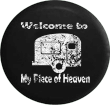Welcome To My Piece Of Heaven Camping Car Spare Tire Cover - Jeep Tire Covers