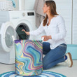 Neon Color Marble Laundry Basket