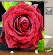 Romantic Red Rose 3D Printed Shower Curtain Home Decor Gift Ideas