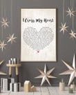 Song Lyrics On Canvas, I Cross My Heart Canvas, Valentine's Day Gifts Idea Canvas - ATMTEE