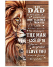 Personalized Lion Dad Canvas, Father's Day Gift, To My Dad So Much Of Me You're The Greatest Canvas, Best Gift For Dad - ATMTEE