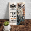Wolf Dad Canvas, Father's Day Gift, To My Dad On The Darkest Days When I Feel Canvas, Best Gift For Dad From Daughter - ATMTEE