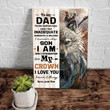 Wolf Dad Canvas, Father's Day Gift Ideas, To My Dad On The Darkest Days When I Feel Canvas, Best Gift For Dad From Son - ATMTEE