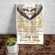 To My Wife Canvas, I'll Love You For The Rest Of Mine Canvas - Gift For Wife - Canvas Wall Art - Family Quotes - Wall Decor, Canvas Wall Art
