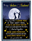 Valentine's Day Gift Ideas, To My Future Husband Never Forget That I Love You, Dancing Under The Moon Fleece Blanket - ATMTEE