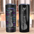 Daughter Tumbler, Gift For Daughter, To My Daughter, Never Feel That You Are Alone Elephant Skinny Tumbler - ATMTEE