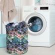 Fish Scales Colorful  Laundry Basket