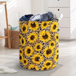 Giraffe Sunflower s  Laundry Basket