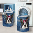 Boston Terrier In The Jean Pocket  Laundry Basket