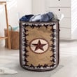 Cowboy Star Vintage Flag Laundry Basket
