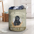 Black Labradoodle Dog Wash And Dry Laundry Basket