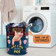 Personalized Just A Girl Who Loves Pigs Laundry Basket