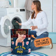 Personalized Just A Girl Who Loves Pigs Laundry Basket