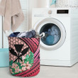 Polynesian Hibiscus Pink  Laundry Basket