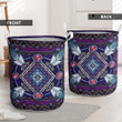 Naumaddic Arts Dark Purple  Laundry Basket