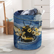 Bee In The Jean Pocket  Laundry Basket