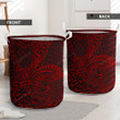 Polynesian Red Snake Laundry Basket