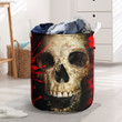 Skull With Blood 3d Laundry Basket