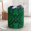 Polynesian Tradition Green Style Laundry Basket
