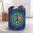 Peace Sign Hippie Tye Die Laundry Basket