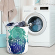 Blue And Green Dream Catcher  Laundry Basket