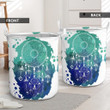 Blue And Green Dream Catcher  Laundry Basket