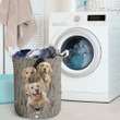 Three Lovely Dog Golden Retriever Laundry Basket