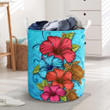 Hibiscus Flower Soulful  Laundry Basket