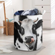 Just A Girl Who Loves Pigs And Dairy Cows Farm Animals Laundry Basket