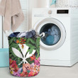 Coat Of Arms Tropiacal Hibiscus And Orchid  Laundry Basket