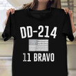 DD-214 11 Bravo Shirt Vintage USA Flag Army Veteran T-Shirt Patriotic Gifts For Veterans