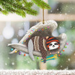 Sloth In Angel Wings Ornament Sloth Christmas Ornament Christmas Tree Decor